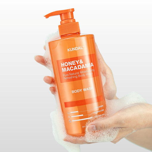 KUNDAL HONEY & MACADAΜΙΑ PURE BODY WASH 500ml (13-type) - Glamourous Grace