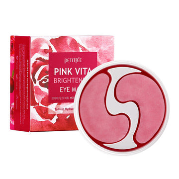 PETITFEE Pink Vita Brightening Eye Mask 70g (60 Patches) - Glamourous Grace