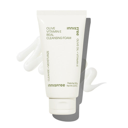 innisfree Olive Vitamin E Real Cleansing Foam 150g - Glamourous Grace