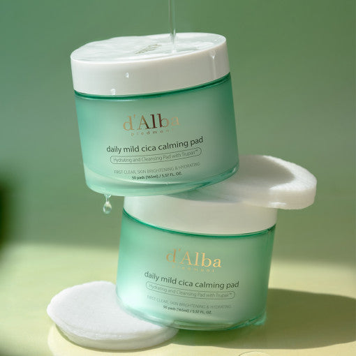 d'Alba Daily Mild Cica Calming Pad 165ml (50ea) - Glamourous Grace