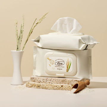SKINFOOD Rice Daily Brightening Cleansing Tissue 80ea/380ml - Glamourous Grace