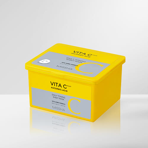 MISSHA Vita C Plus Daily Toning Sheet Mask 350ml/30sheets - Glamourous Grace