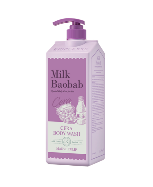 BIOKLASSE Milk Baobab Cera Body Wash 1200ml #Mauve Tulip