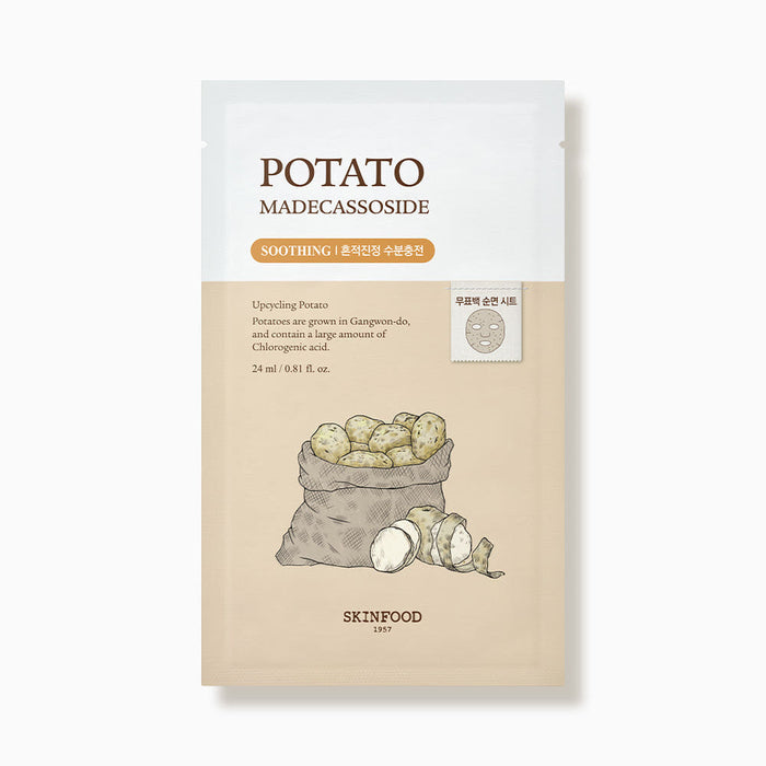 SKINFOOD Potato Madecassoside Mask Sheet 24ml X 10ea - Glamourous Grace