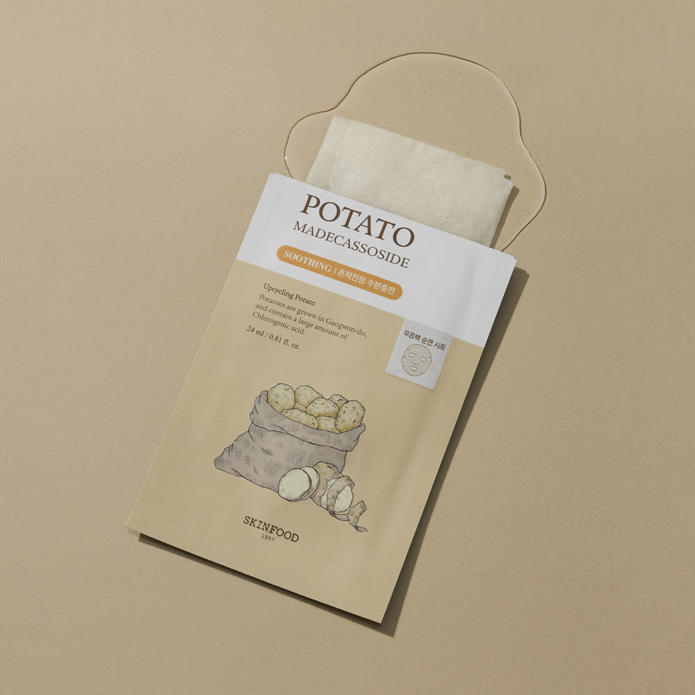 SKINFOOD Potato Madecassoside Mask Sheet 24ml X 10ea - Glamourous Grace