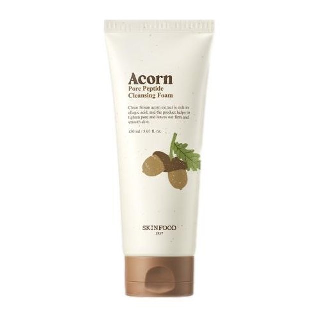 SKINFOOD Acorn Pore Peptide Cleansing Foam 150ml - Glamourous Grace
