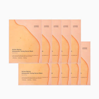SUNGBOON EDITOR Active Marine Astaxanthin Toning Serum Mask 23ml X 10ea