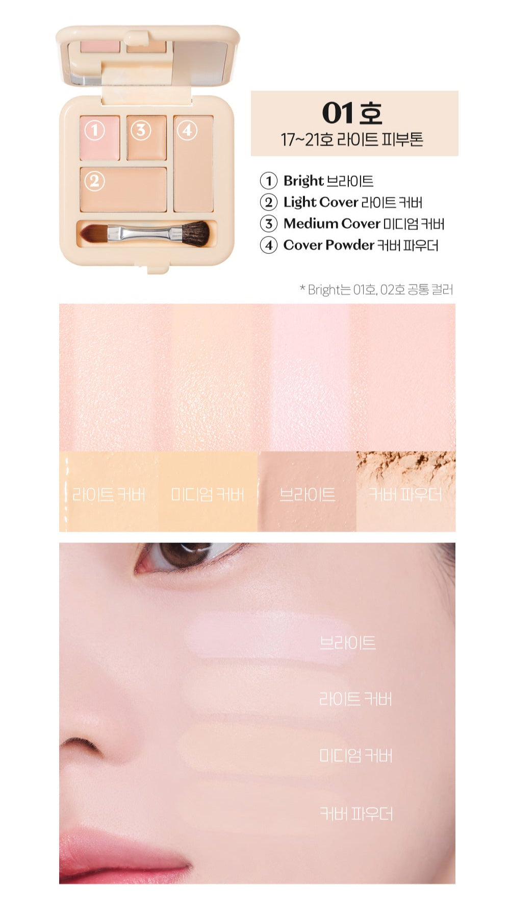 ETUDE Double Lasting Artist Concealer Palette 5.3g - Glamourous Grace