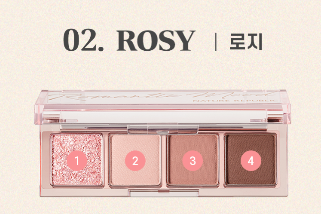 [NATURE REPUBLIC] Daily Basic Palette 2.4~2.7g  (6colors) - Glamourous Grace
