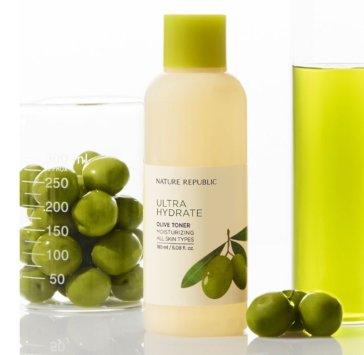 [NATURE REPUBLIC] Ultra Hydrate Olive Toner 180ml - Glamourous Grace