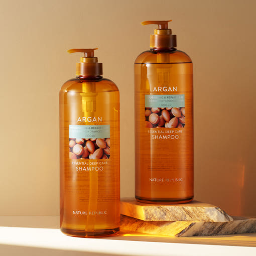 [NATURE REPUBLIC] Argan Essential Deep Care Shampoo 1000ml - Glamourous Grace