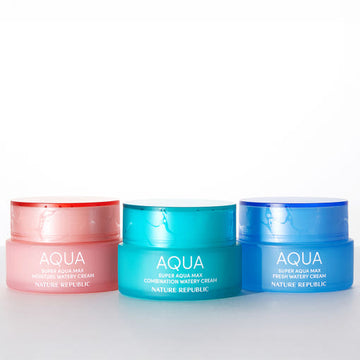 [NATURE REPUBLIC] Super Aqua Max Watery Cream 80ml (3type) - Glamourous Grace