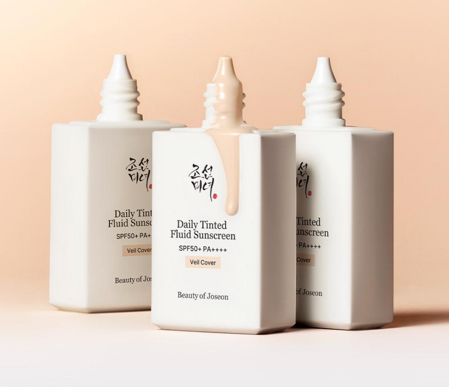 [Beauty of Joseon] Daily Tinted Fluid Sunscreen [VEIL COVER] SPF50+ PA+++ 50ml - Glamourous Grace