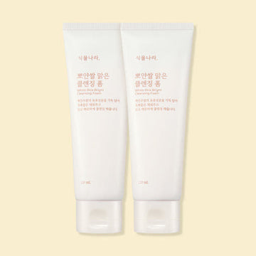 Shingmulnara White Rice Bright Cleansing Foam 120ml+120ml - Glamourous Grace