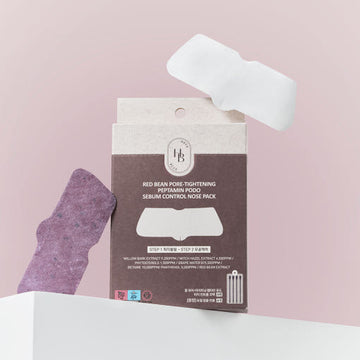 HEVEBLUE Red Bean Pore-Tightening Peptamin Podo Sebum Control Nose Pack (4sheets) - Glamourous Grace