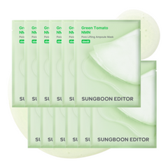 SUNGBOON EDITOR Green Tomato NMN Pore Lifting Ampoule Mask 23g X 10ea
