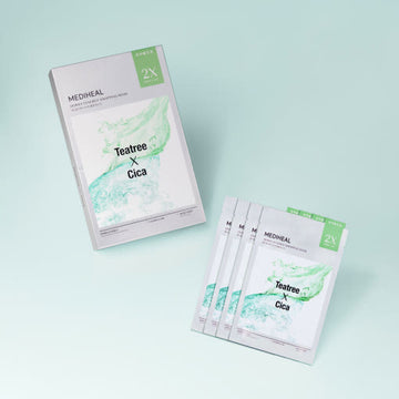 MEDIHEAL Derma Synergy Wrapping Mask Calming Care (Tea Tree X Cica) 25ml X 14ea - Glamourous Grace