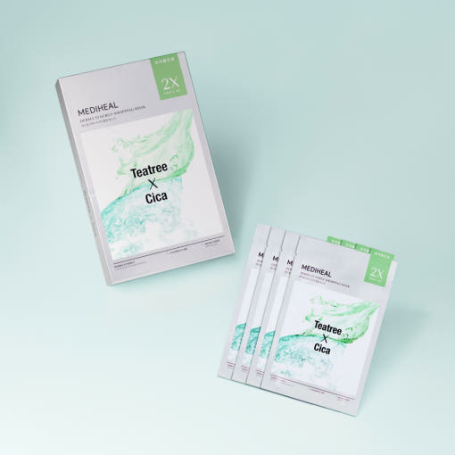 MEDIHEAL Derma Synergy Wrapping Mask Calming Care (Tea Tree X Cica) 25ml X 14ea - Glamourous Grace