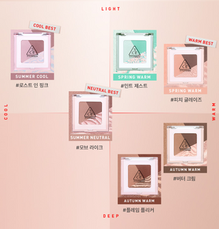 3CE Color Grid Eyeshadow 3.3g (6colors)