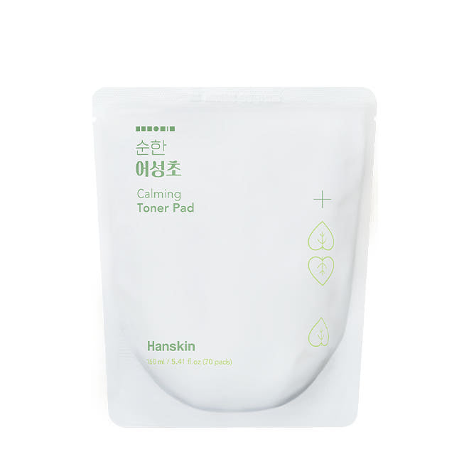 Hanskin Soonhan Houttuynia Claming Toner Pad 160ml/70ea [Refill] - Glamourous Grace