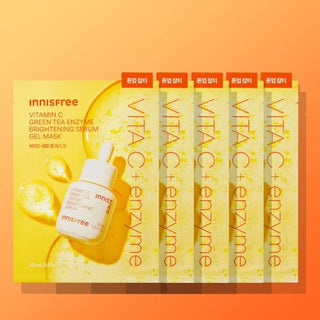 innisfree Vitamin C Green Tea Enzyme Brightening Serum Gel Mask 25ml X 5ea