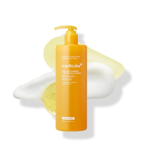 medicube Kojic Acid Turmeric Purifying Gel Cleanser 500ml - Glamourous Grace