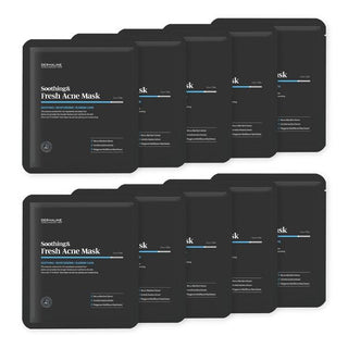 DERMALINE Soothing & Refresh Acne Mask Pack Set 32g X 10ea
