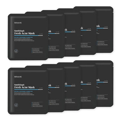 DERMALINE Soothing & Refresh Acne Mask Pack Set 32g X 10ea - Glamourous Grace
