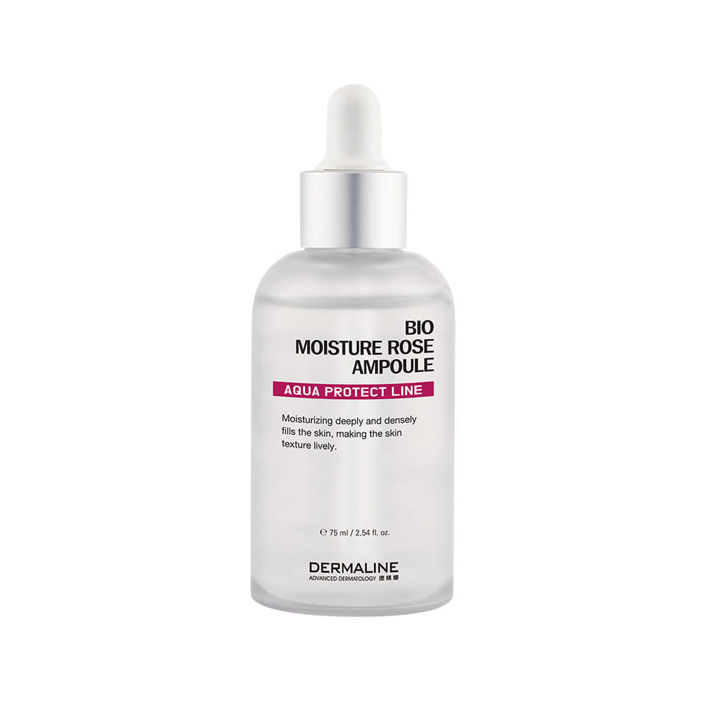 DERMALINE Bio Moisture Rose Ampoule 75ml - Glamourous Grace