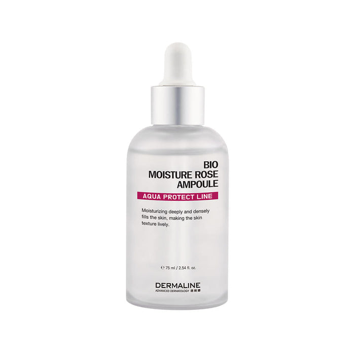 DERMALINE Bio Moisture Rose Ampoule 75ml - Glamourous Grace
