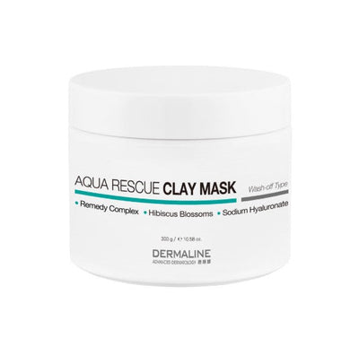 DERMALINE Aqua Rescue Clay Mask 300ml - Glamourous Grace