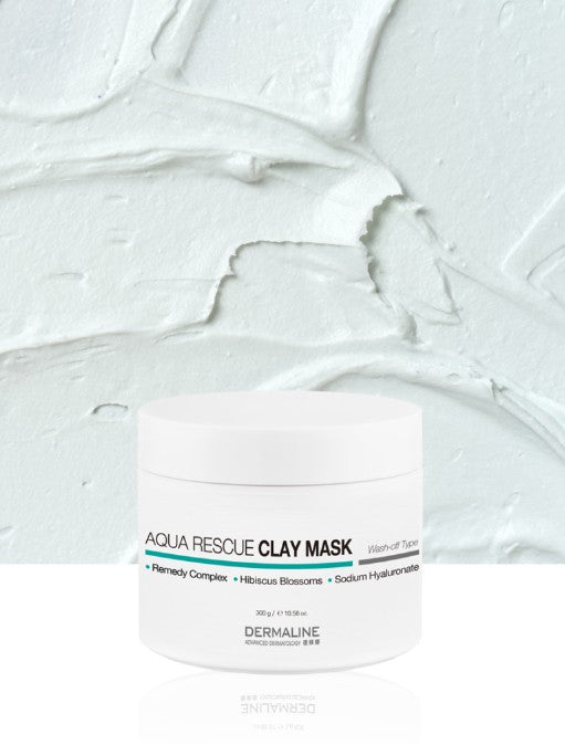 DERMALINE Aqua Rescue Clay Mask 300ml - Glamourous Grace