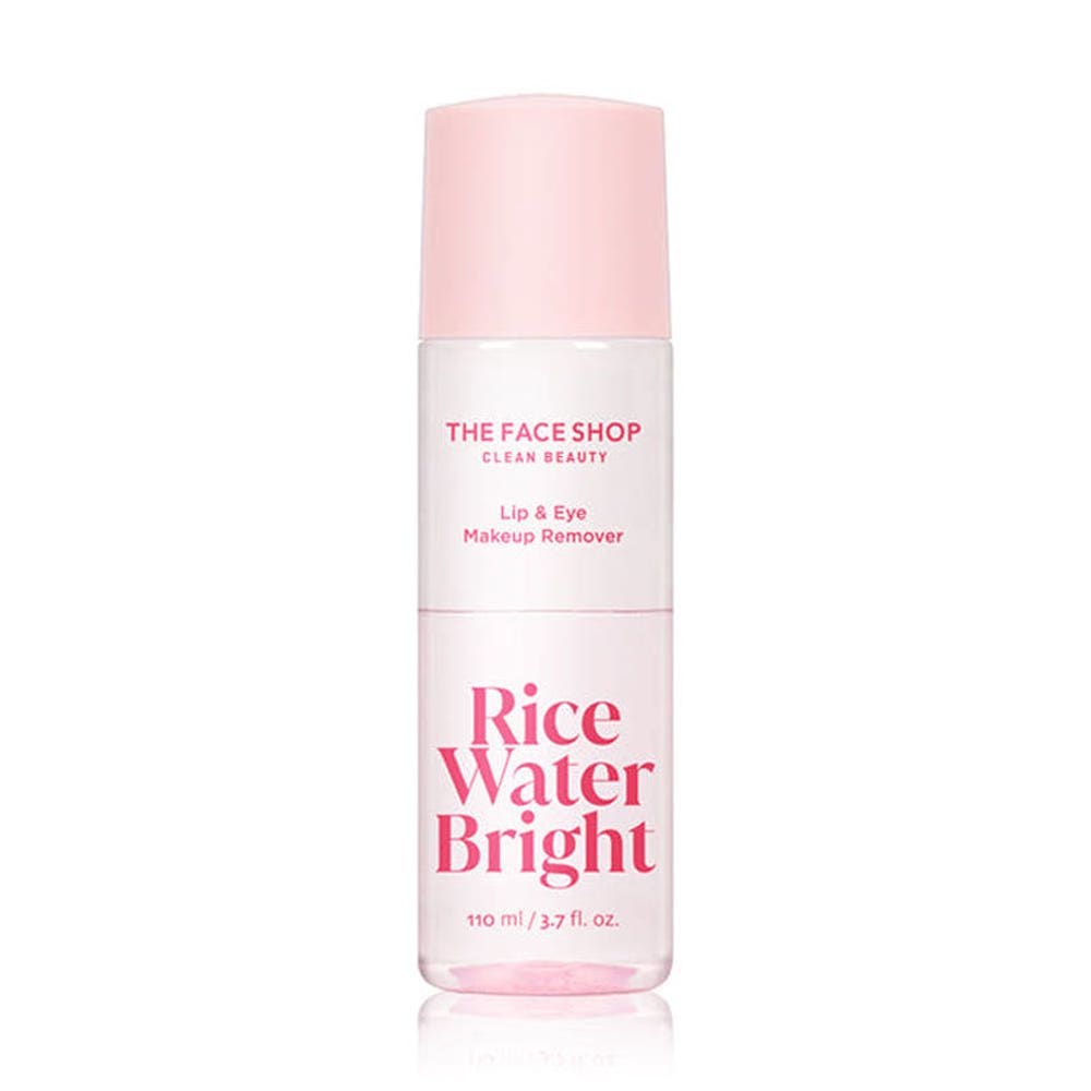THE FACE SHOP Rice Water Bright Lip & Eye Makeup Remover 110ml - Glamourous Grace