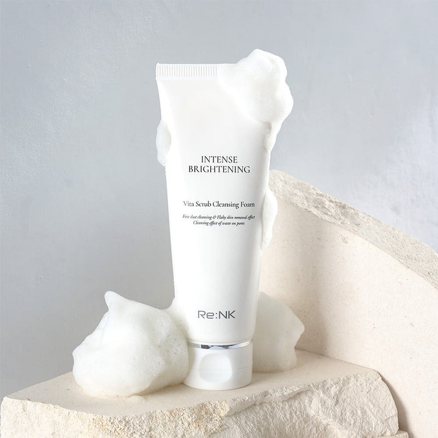Re:NK Intense Brightening Vita Scrub Cleansing Foam 120ml - Glamourous Grace