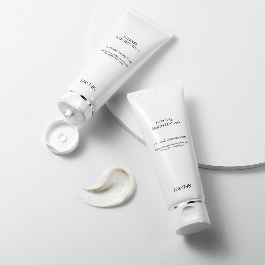 Re:NK Intense Brightening Vita Scrub Cleansing Foam 120ml - Glamourous Grace
