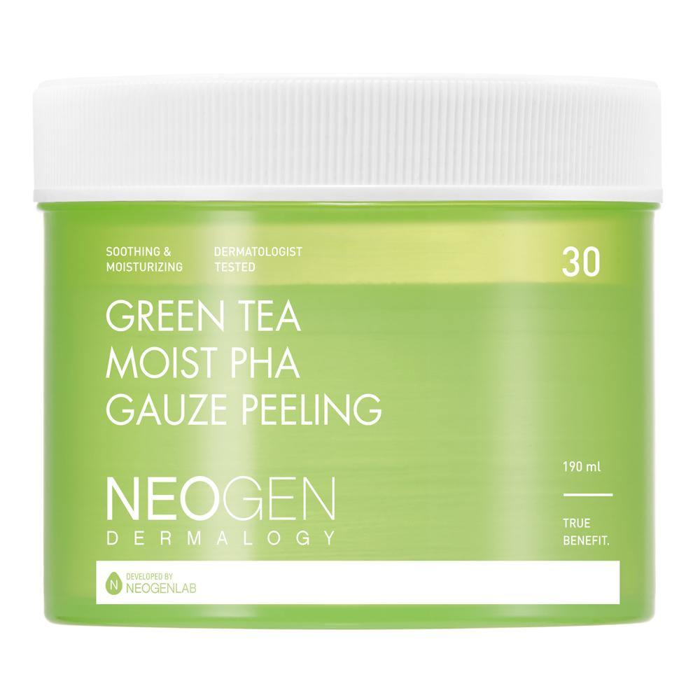 NEOGEN Dermalogy Green Tea Moist PHA Gauze Peeling 30 Sheets - Glamourous Grace