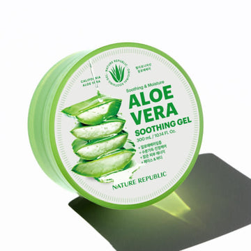[NATURE REPUBLIC] Soothing & Moisture Aloe Vera 92% Soothing Gel 300ml - Glamourous Grace