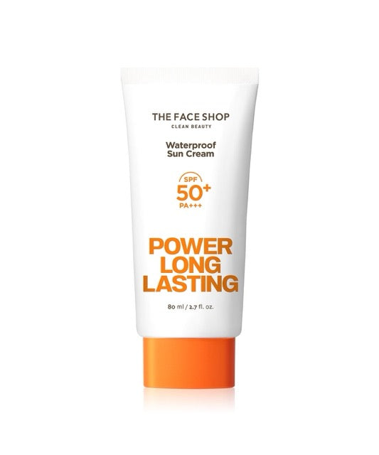 THE FACE SHOP POWER LONG-LASTING SUN CREAM SPF50+ PA+++ 80ml - Glamourous Grace