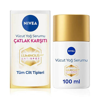 Nivea Luminous630 Anti-Stretch Mark Body Serum 3.38 fl oz - Reduce Stretch Marks, Improve Skin Elasticity - Glamourous Grace