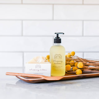 Lemongrass Natural Hand Soap in a Glass Bottle - Glamourous Grace