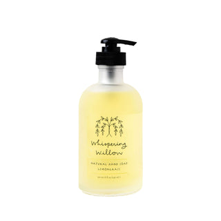 Lemongrass Natural Hand Soap in a Glass Bottle - Glamourous Grace