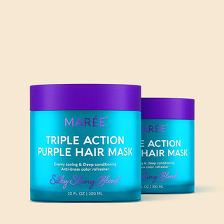 Purple Mask for Blonde Hair - Glamourous Grace