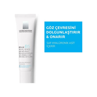 La Roche Posay Hyalu B5 Eye Cream - Anti-Wrinkle, Hyaluronic Acid Eye Care for Sensitive Skin, 0.51 fl oz - Glamourous Grace