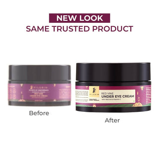 Pilgrim Red Vine Under Eye Cream with Retinol & Vitamin C For Dark Circles, Wrinkles, & Puffy Eyes