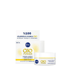 Nivea Q10 Power Anti-Wrinkle Day Cream SPF15 50ml - Anti-Aging Moisturizer with Q10 Formula - Glamourous Grace