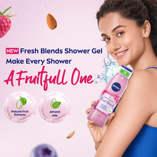 Nivea Fresh Blends Raspberry Body Wash