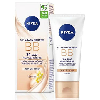 Nivea Essentials BB Cream SPF 20: 5-in-1 Tinted Moisturizer for Even Skin Tone, Pore Minimizing & Daily Sun Protection - Glamourous Grace