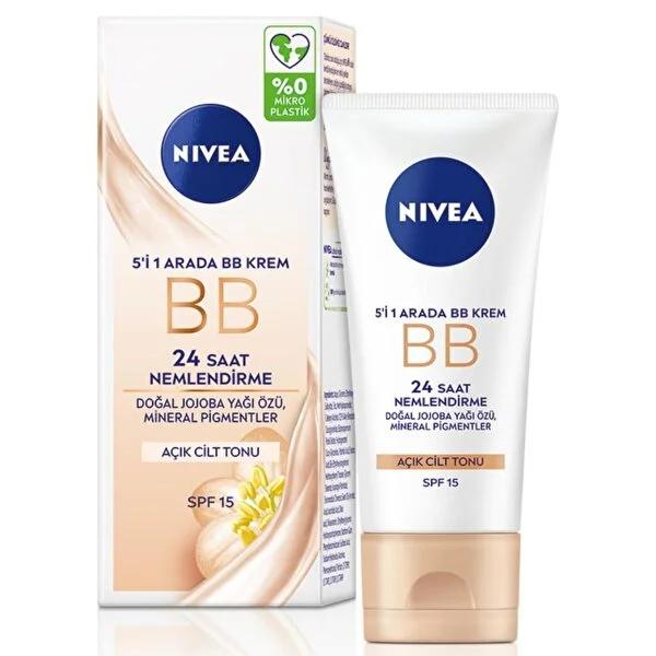 Nivea Essentials BB Cream SPF 20: 5-in-1 Tinted Moisturizer for Even Skin Tone, Pore Minimizing & Daily Sun Protection - Glamourous Grace