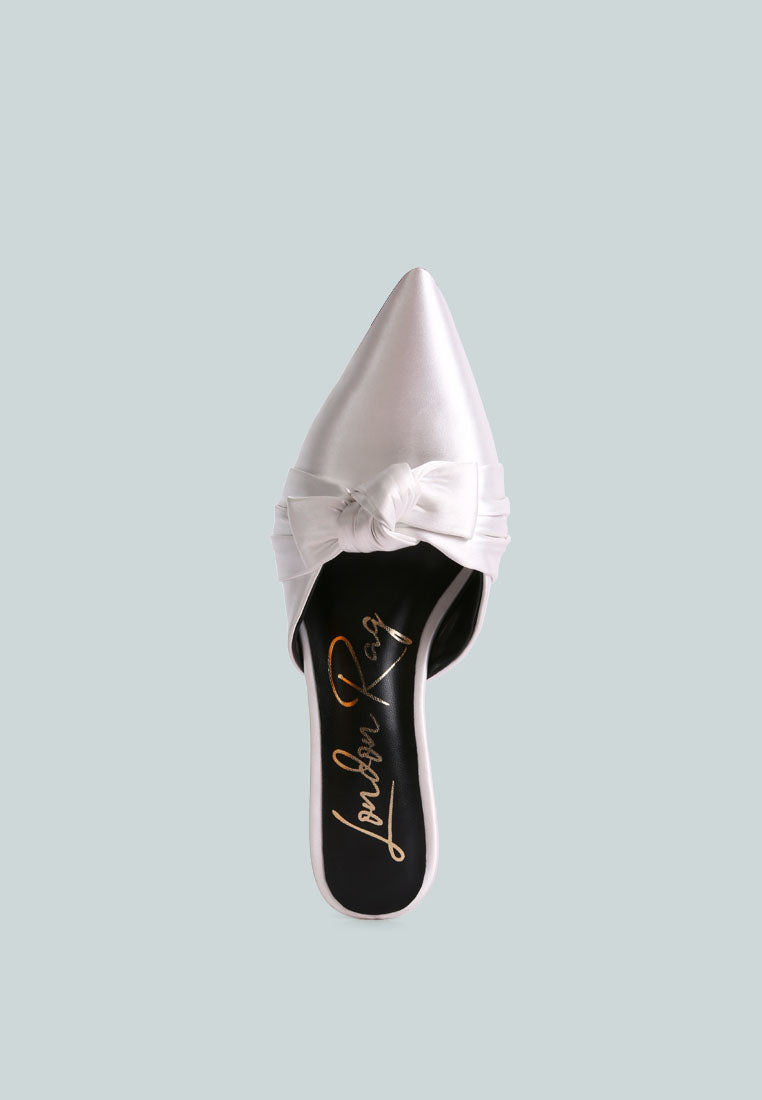 Queenie Satin Stiletto Mule Sandals - Glamourous Grace