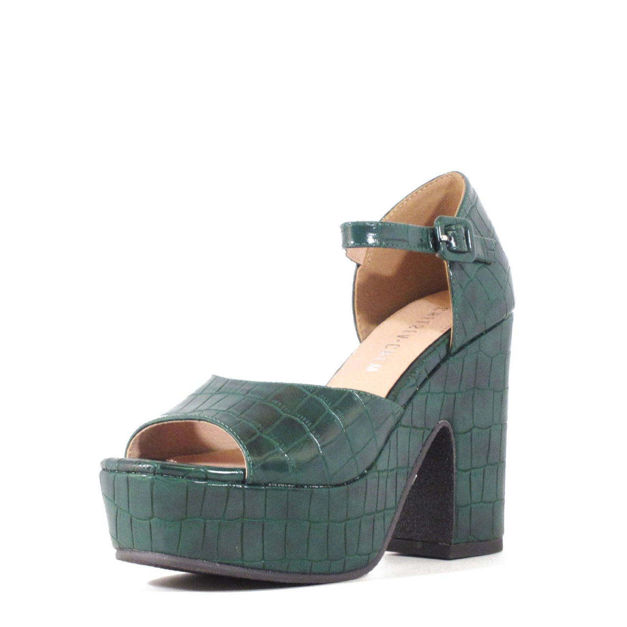Quill Croco Platform Heels - Glamourous Grace